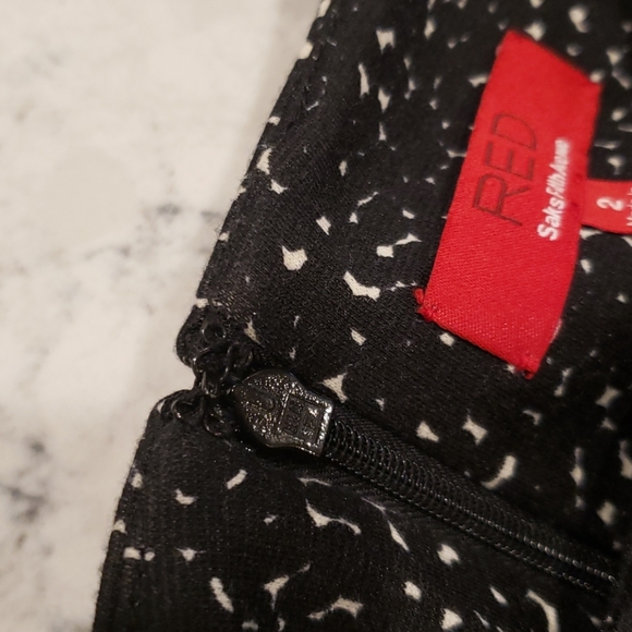 Saks Fifth Avenue Animal Print Dress Size 2 Red Saks Fifth Avenue - Picture 10 of 10